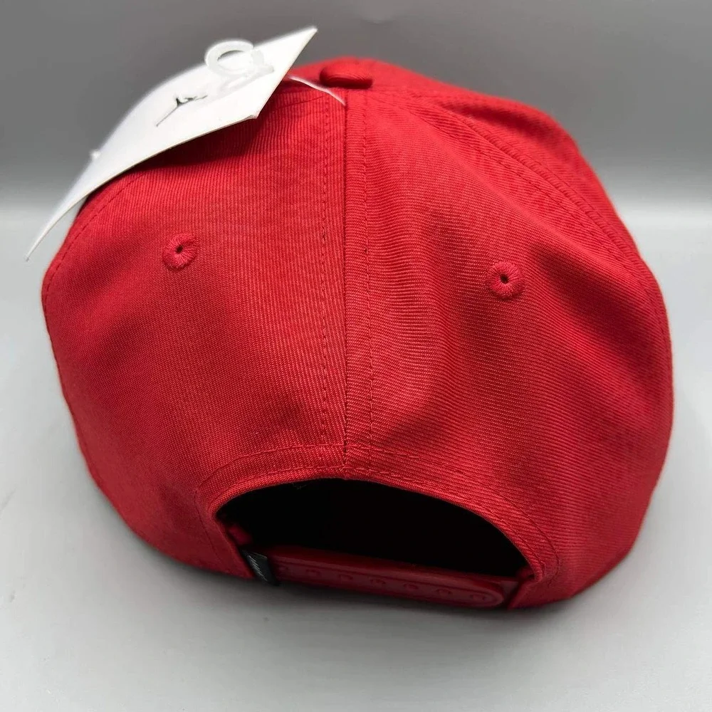 Air Jordan Hat Men Red Gold Logo Jumpman Nike Pro Snap Back Cap New